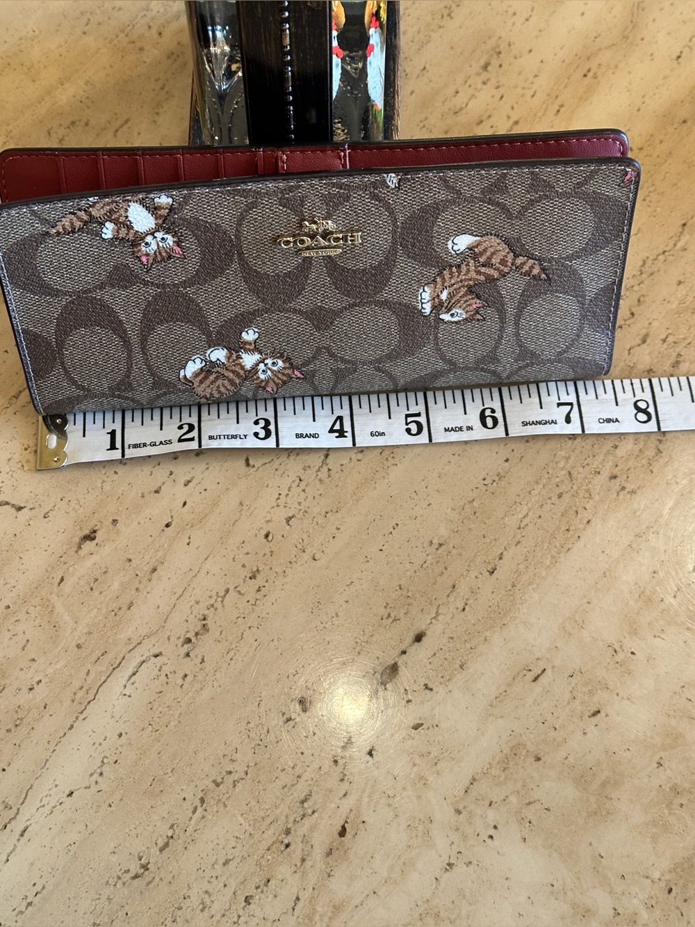 🔥ON SALE! 🆕 Coach Signature Cats Dancing Kitten Coated Canvas Wallet - Picture 14 of 14